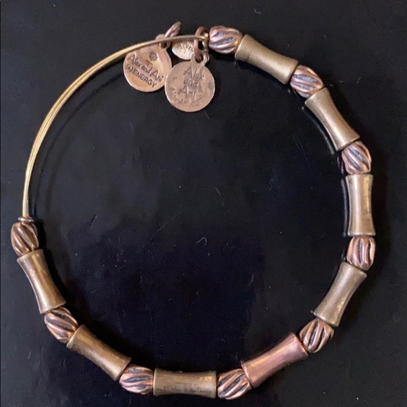 Alex and Ani gold metal beaded bracelet - Picture 2 of 3